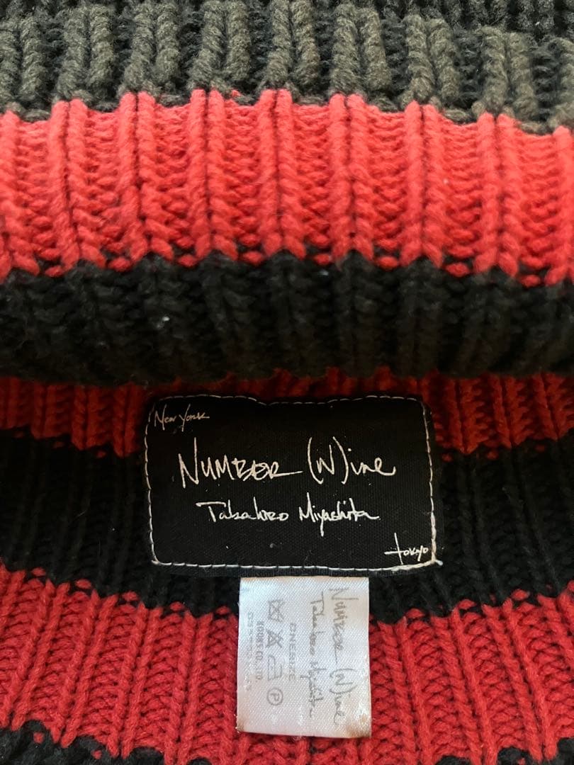 NUMBER(N)INE : 00s 03AW カート期 バルーンキャップ黒 赤