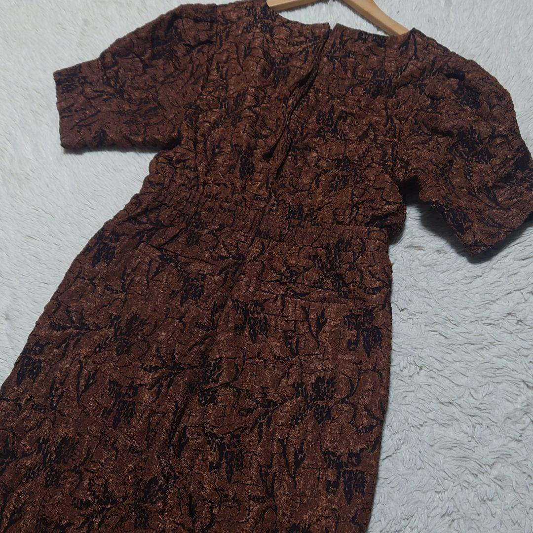 【未使用品】KATRIN TOKYO Vネックオールインワン ブラウン