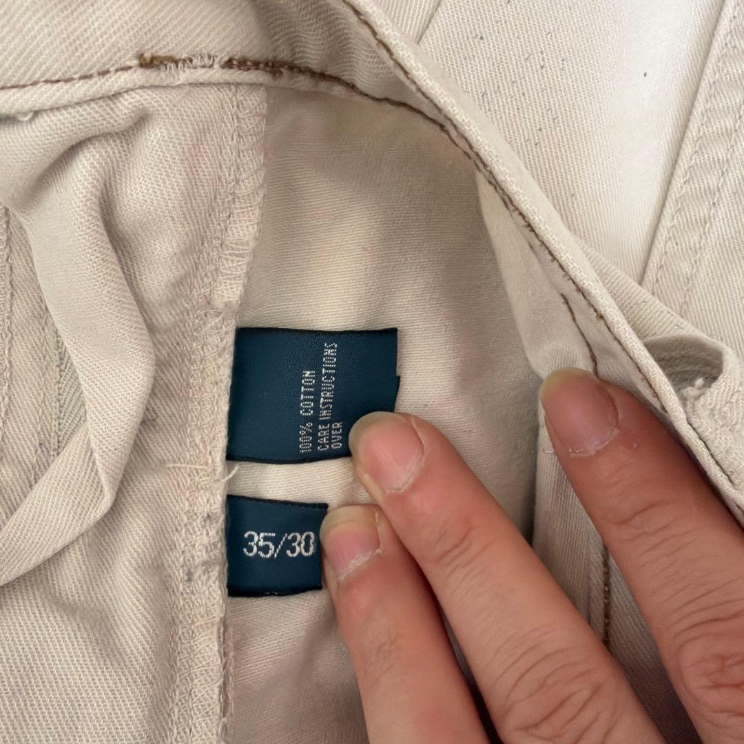 Polo Ralph Lauren ダブルニーペインターパンツ W35ホワイト