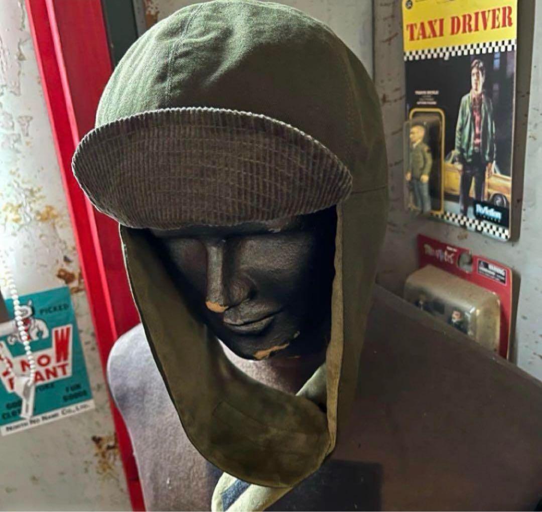 ナナ様 UNCROWD ボンバーキャップ　オリーブ　ドライボーンズ　キャスケット