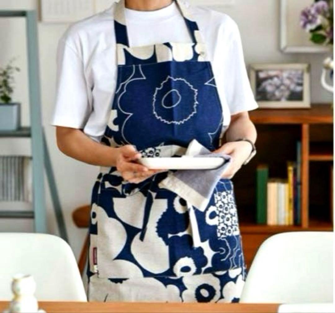 ✨新品未使用　マリメッコ　marimekko 60周年　ウニッコ　エプロン✨