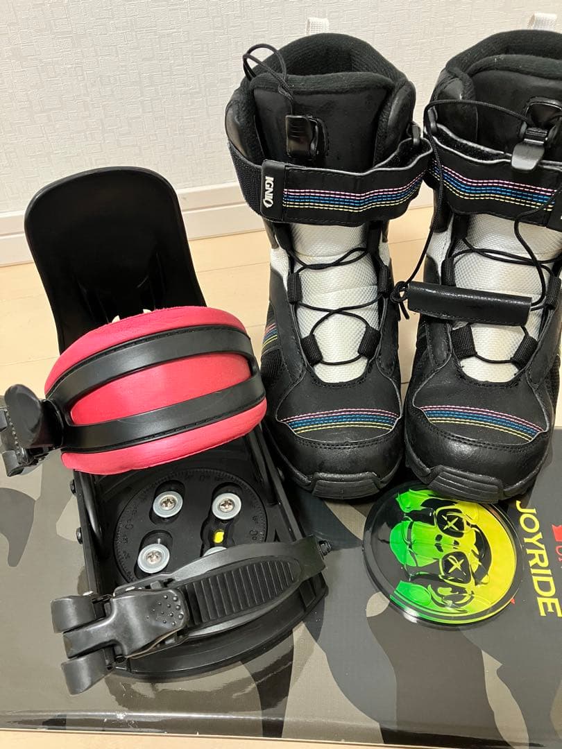 120cm スノーボード3点セット　ブーツ23.0cmキッズ子供用 大阪手渡可！