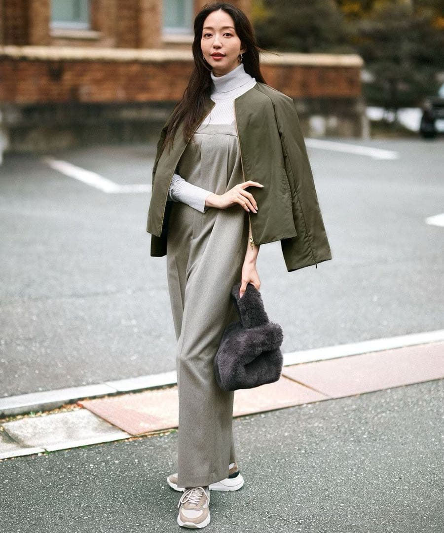 極美品 25SS 23区 TRコンフォートストレッチ 2WAY オールインワン