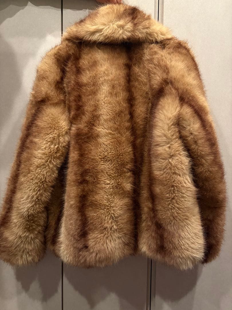 MANGO ブラウン ファーコート ショート丈