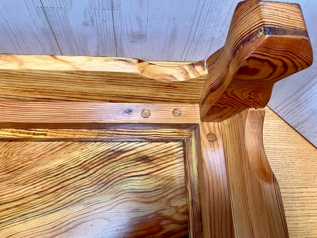 花台　64cm×42cm×19cm 盆栽台　香炉台　木製　和風　木目　飾り台