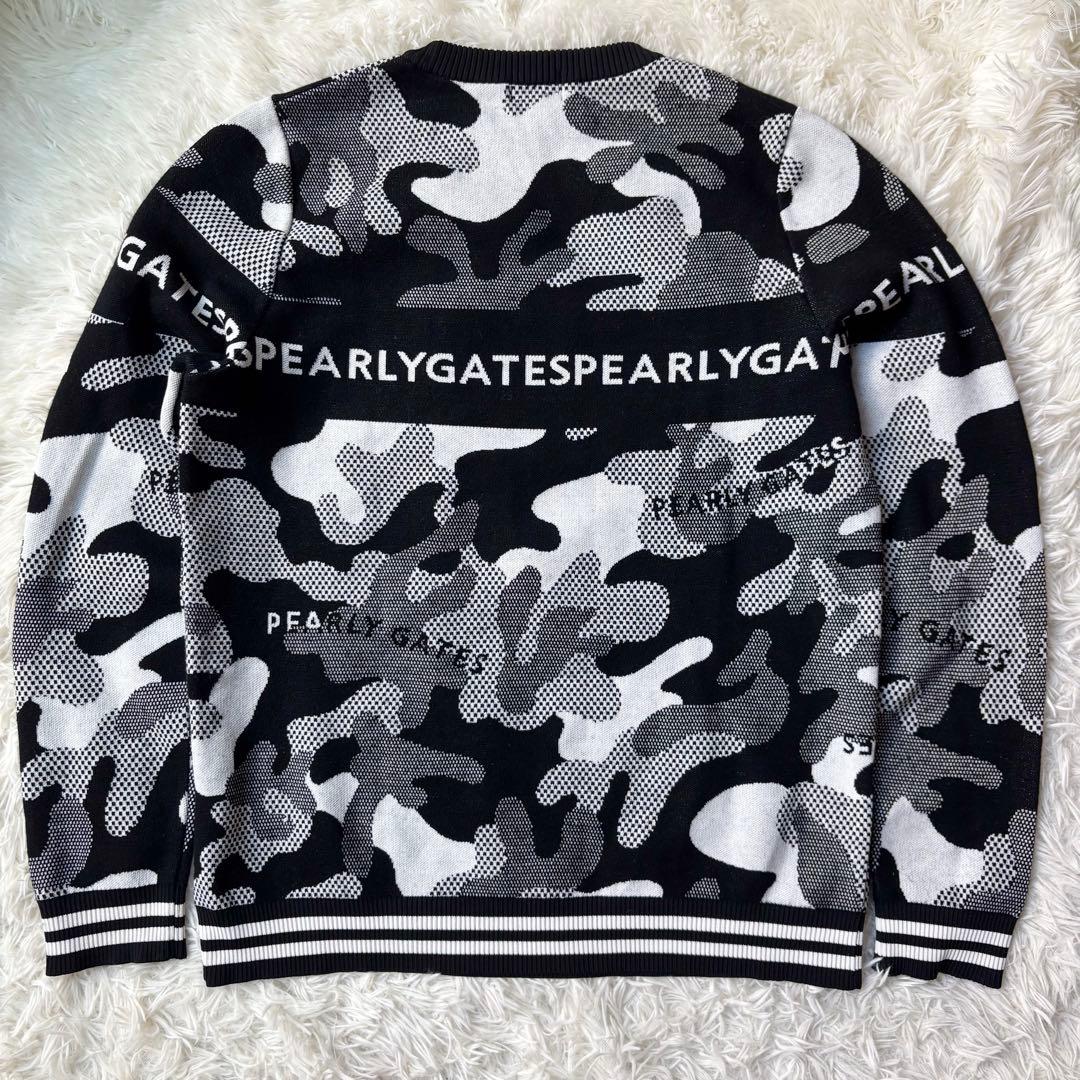 XL 未使用級✨PEARLYGATES カシミヤ100% ニット 迷彩 カモフラ