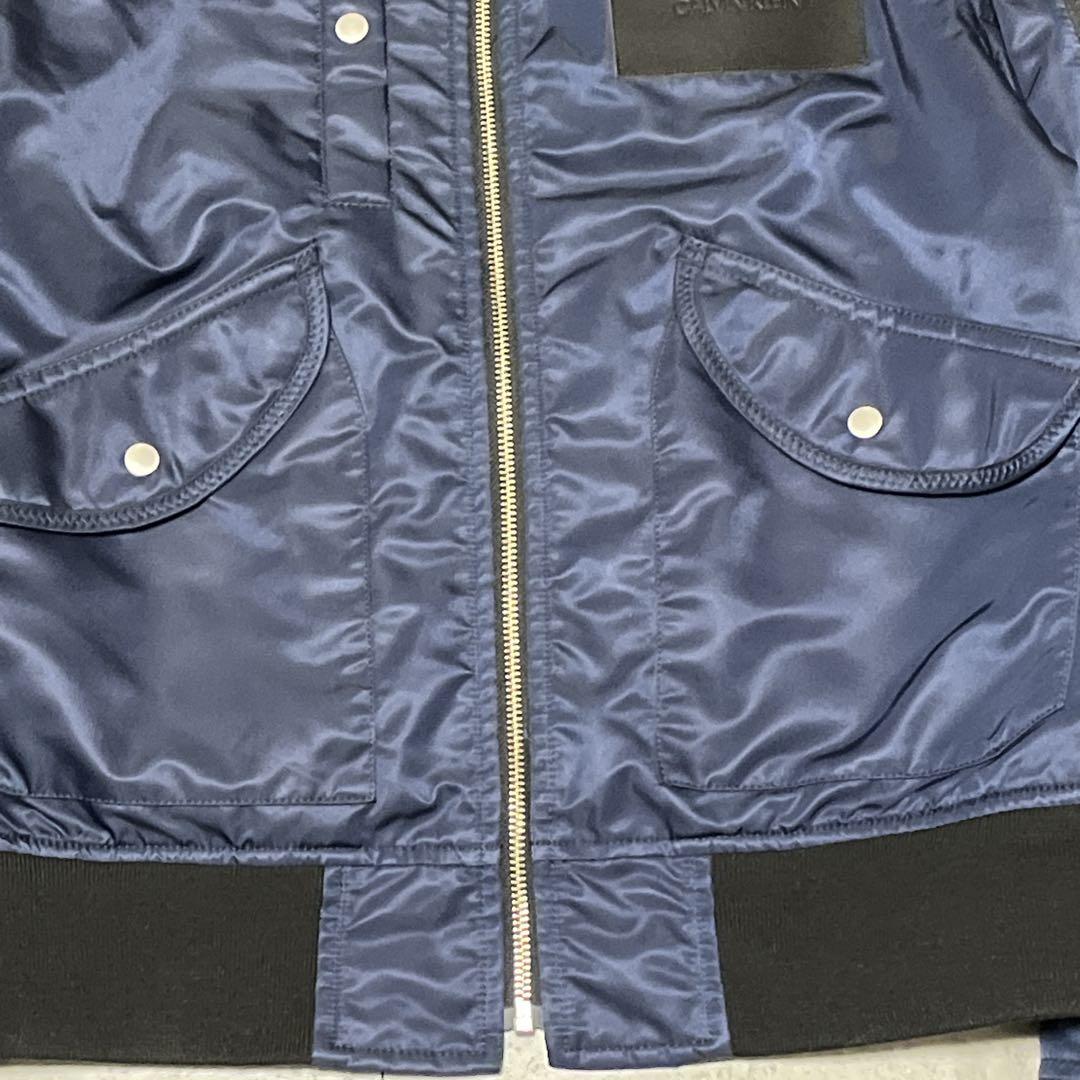 未使用級【カルバンクライン】MA-1 中綿 ブルゾン ミリタリージャケット 36