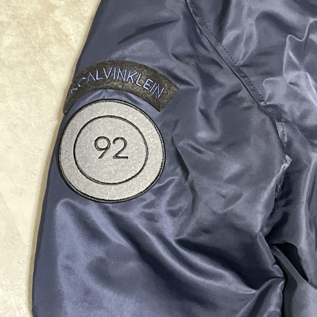 未使用級【カルバンクライン】MA-1 中綿 ブルゾン ミリタリージャケット 36