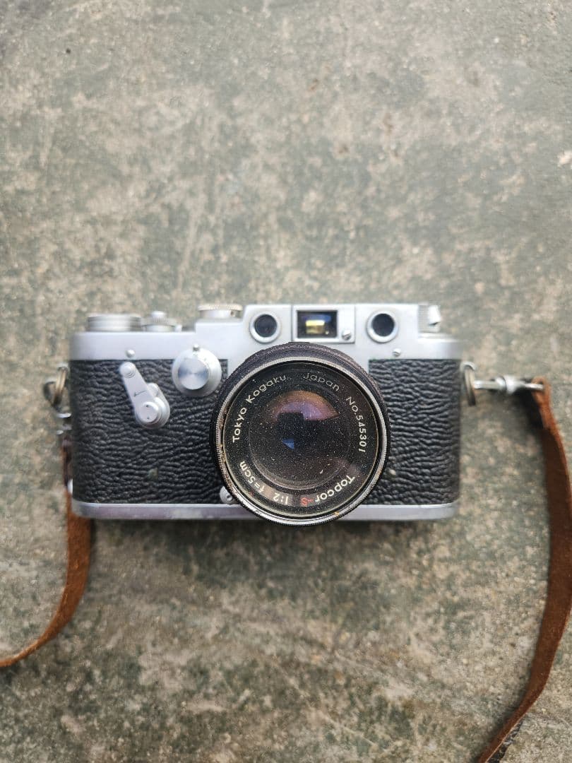 TOPCOR-S 50mm F2 + LEOTAXボディレンジファインダーカメラ