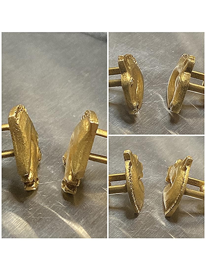 エルメス シュバル ホース 馬 カフス ゴールドカラー