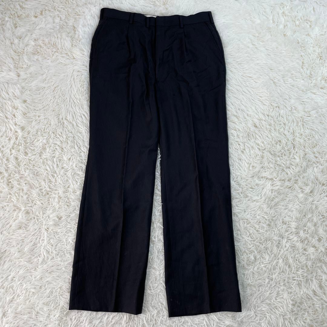 CoutureCaballero ゼニア ダブルスーツ ストライプ ブラック