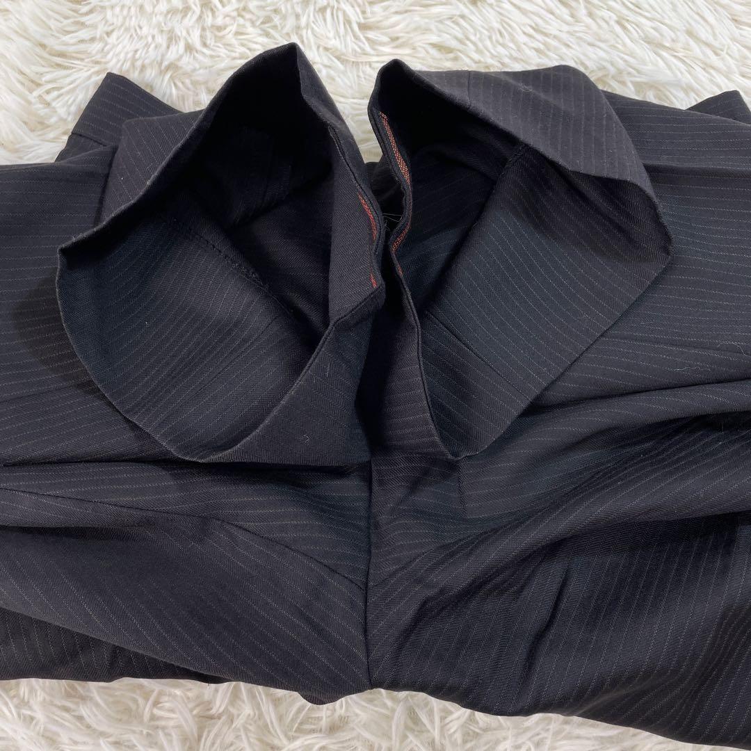 CoutureCaballero ゼニア ダブルスーツ ストライプ ブラック