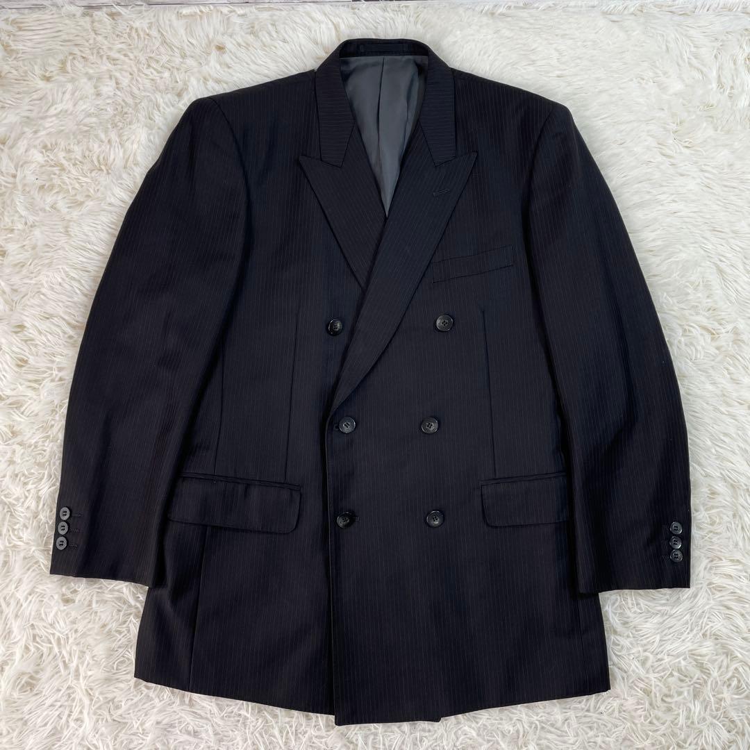 CoutureCaballero ゼニア ダブルスーツ ストライプ ブラック