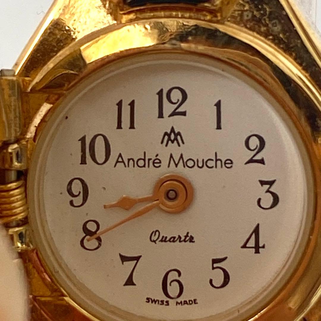 アンドレムッシュ　腕時計　スイス　花　ストーン