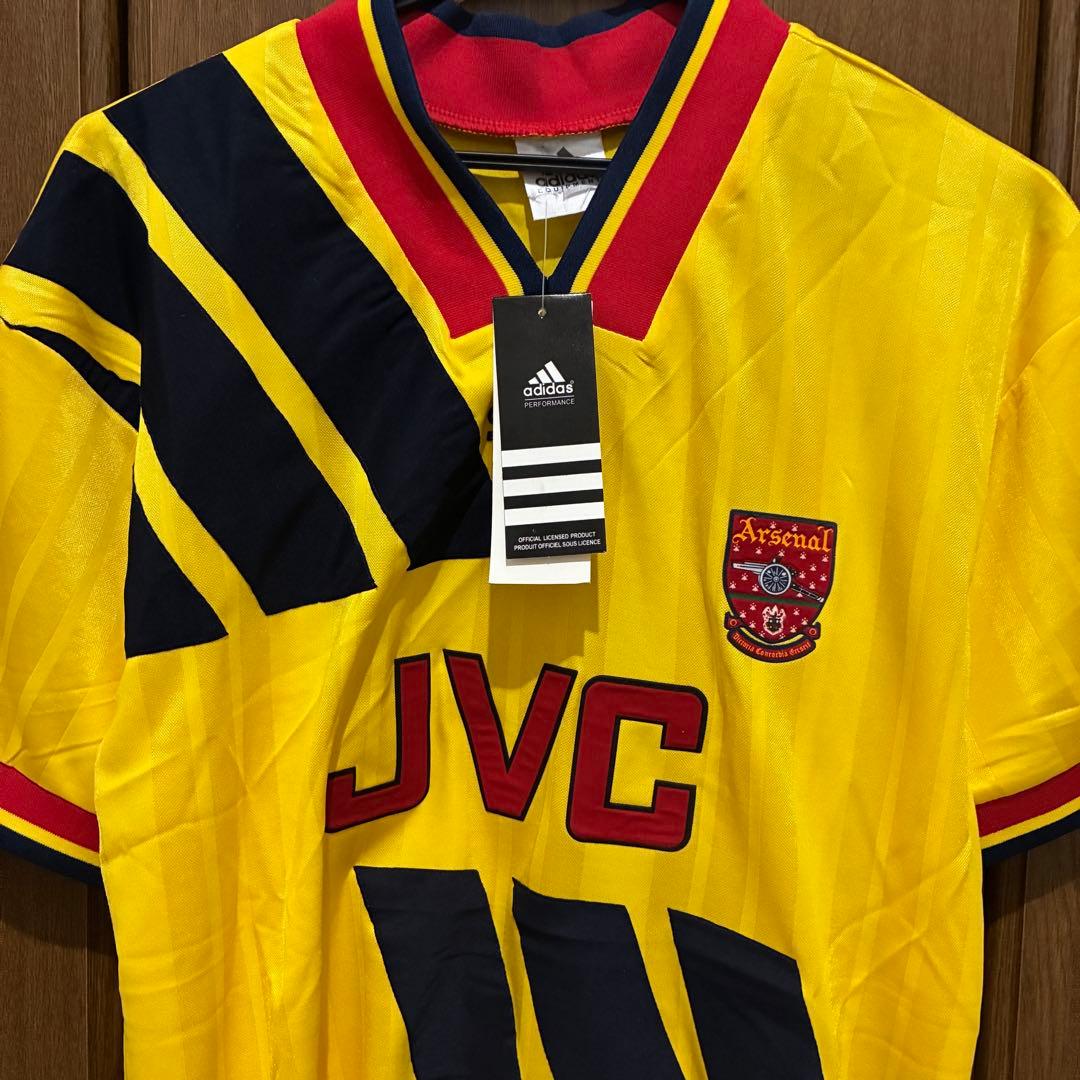 アーセナル adidas JVC ユニフォーム 復刻モデル イエロー 90’s