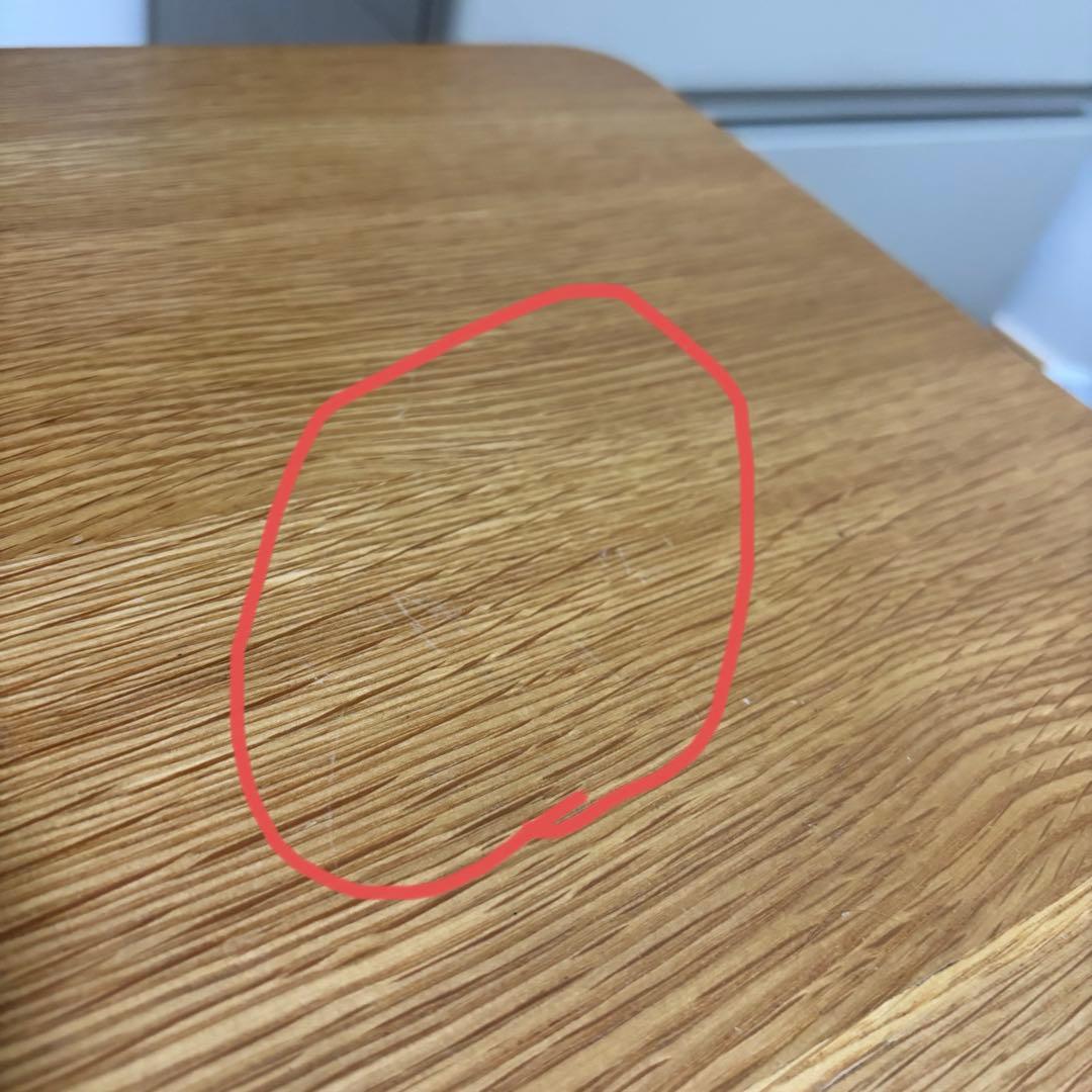 無印良品　木製ローテーブル オーク材　幅110cm