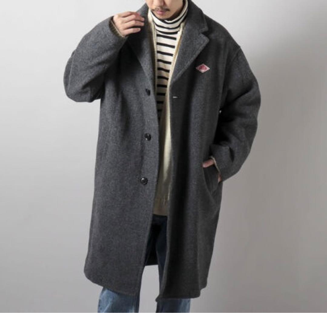 DANTON ウールライトパイル チェスターコート 42 ダントン