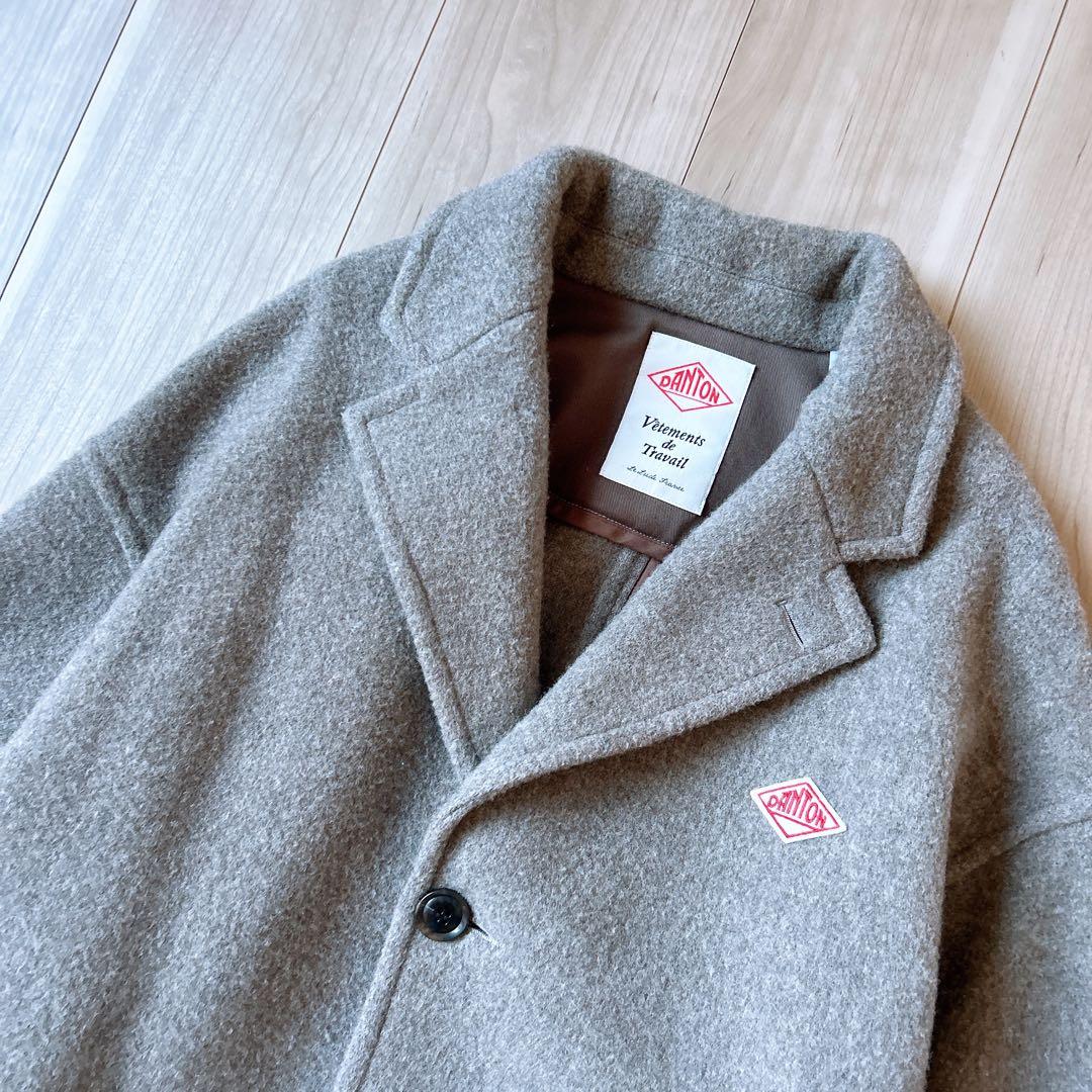 DANTON ウールライトパイル チェスターコート 42 ダントン