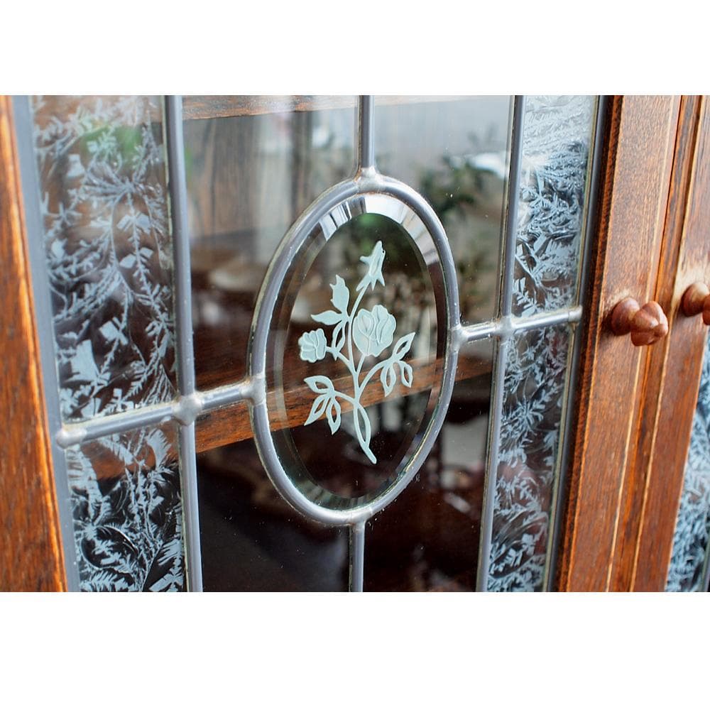 三越家具 ブルージュ/Brugge ステンドグラス カップボード 120cm