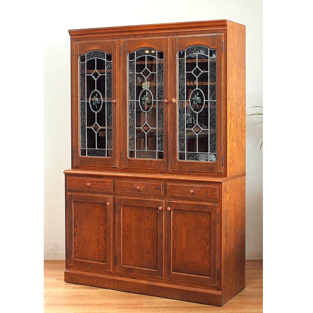 三越家具 ブルージュ/Brugge ステンドグラス カップボード 120cm