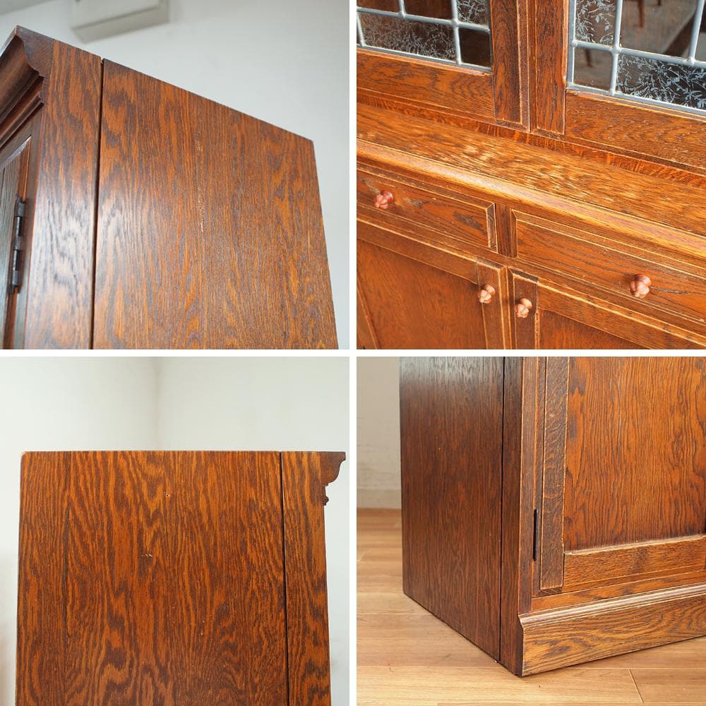 三越家具 ブルージュ/Brugge ステンドグラス カップボード 120cm