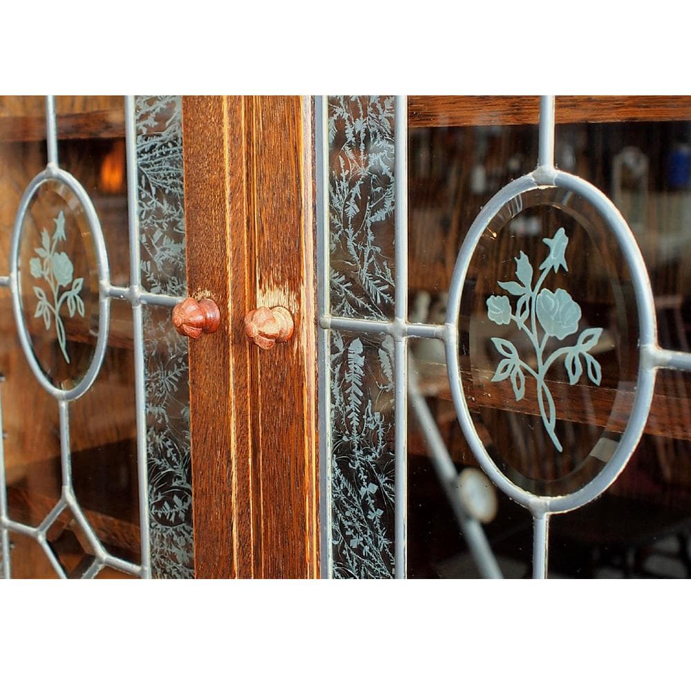 三越家具 ブルージュ/Brugge ステンドグラス カップボード 120cm