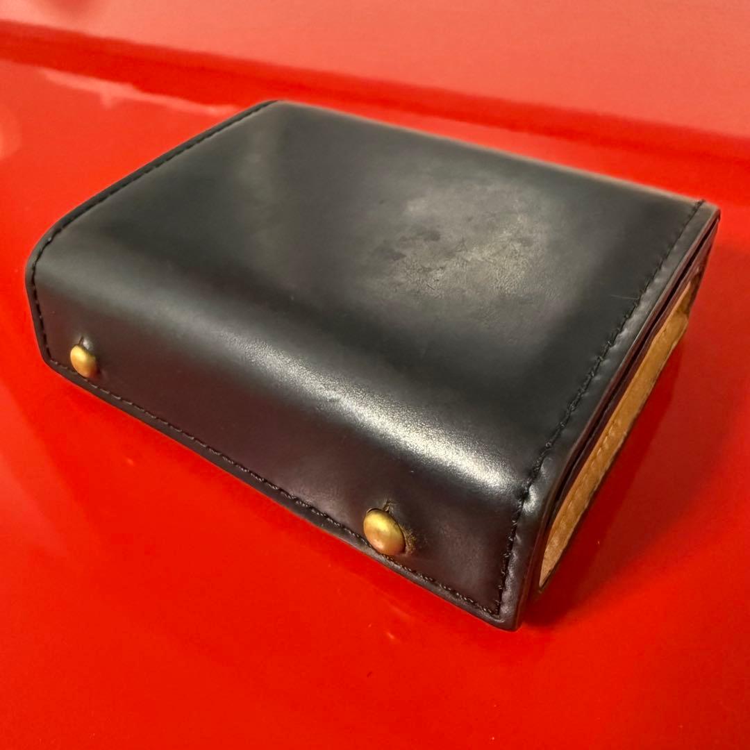 【最終値下げ】m+エムピウ　ミッレフォッリエ コードバン 黒