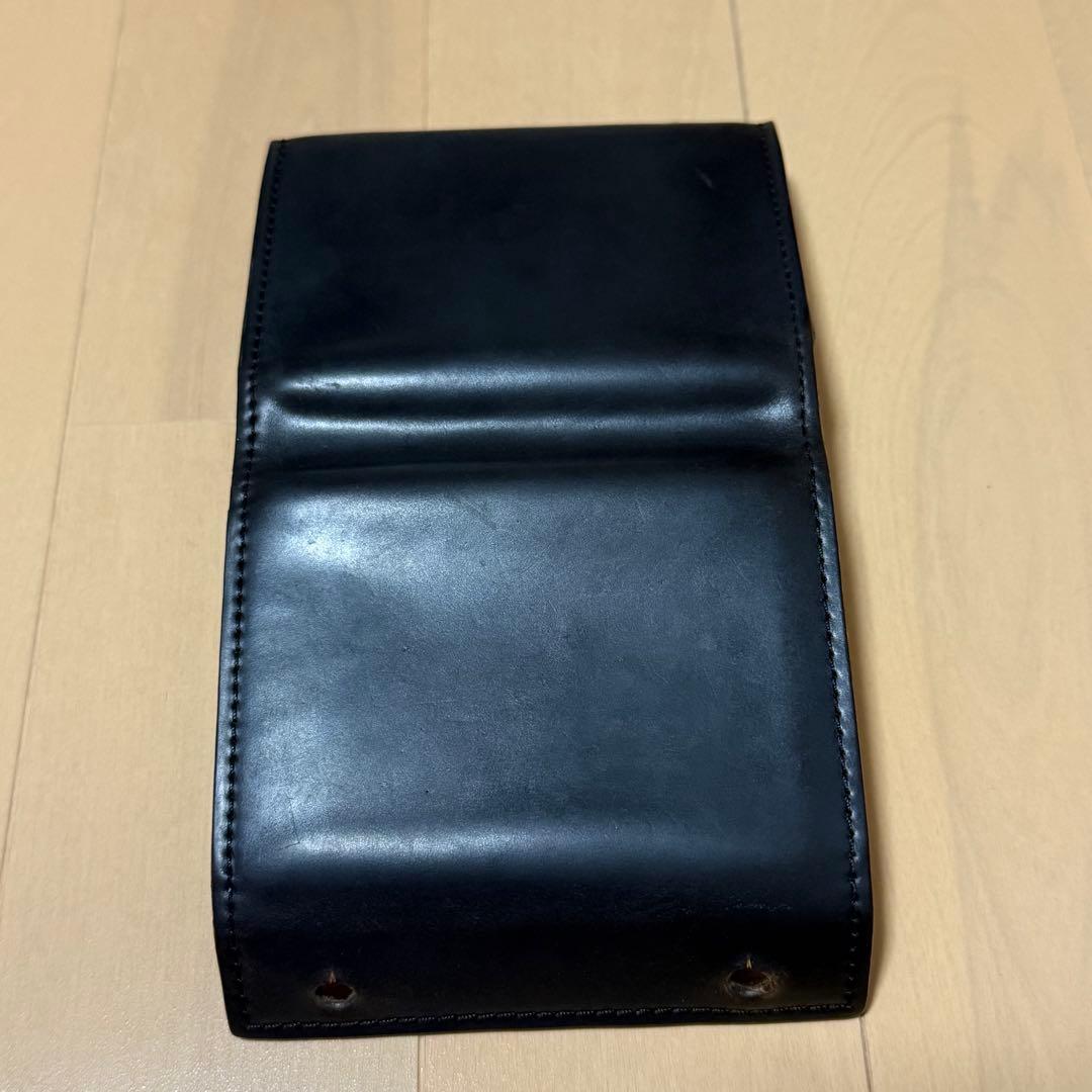 【最終値下げ】m+エムピウ　ミッレフォッリエ コードバン 黒