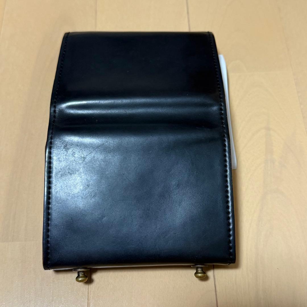 【最終値下げ】m+エムピウ　ミッレフォッリエ コードバン 黒