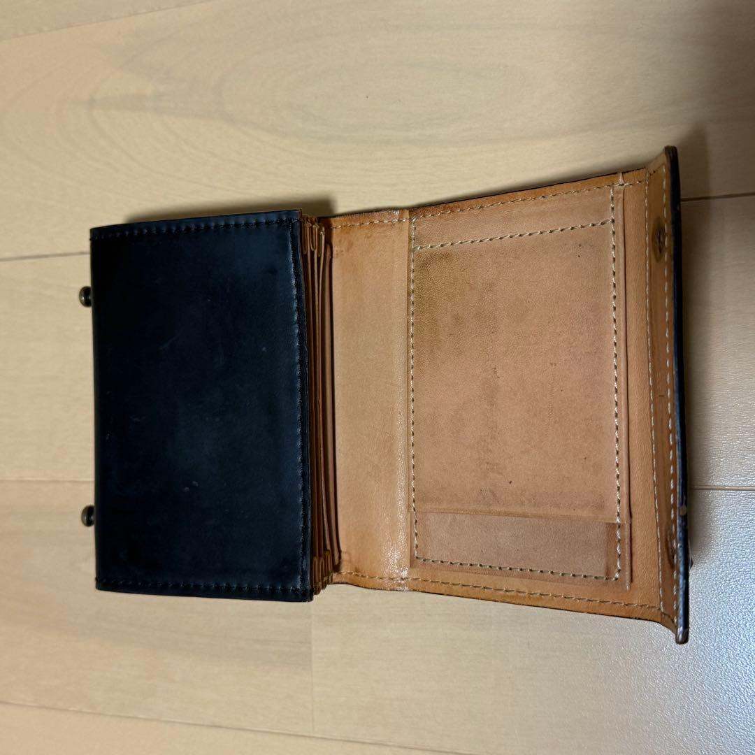 【最終値下げ】m+エムピウ　ミッレフォッリエ コードバン 黒