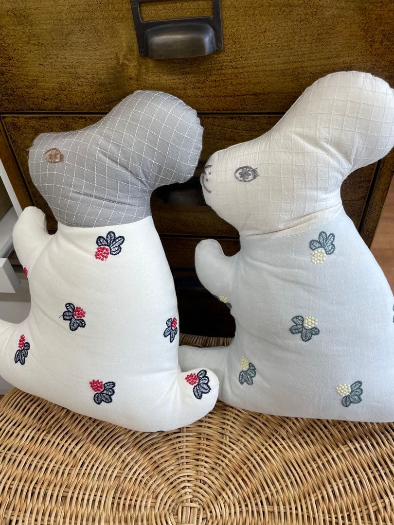 ミナペルホネン　うさぎ型クッション 2個セット