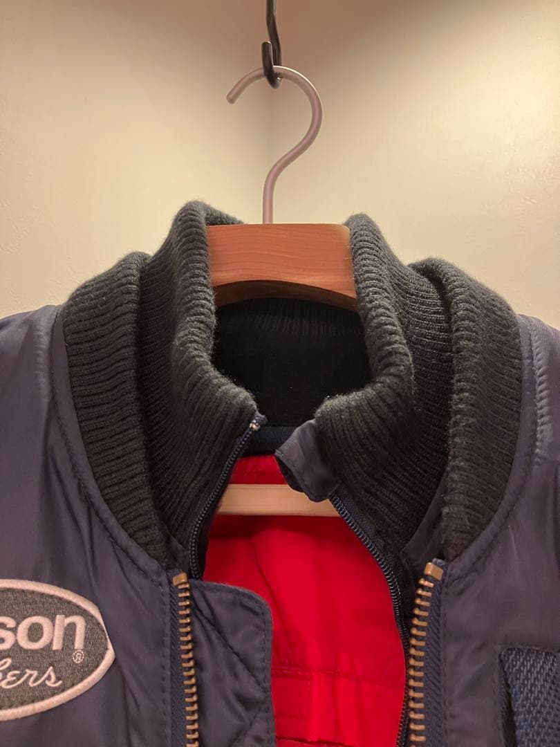 vanson ネイビー バイクジャケット　本物L