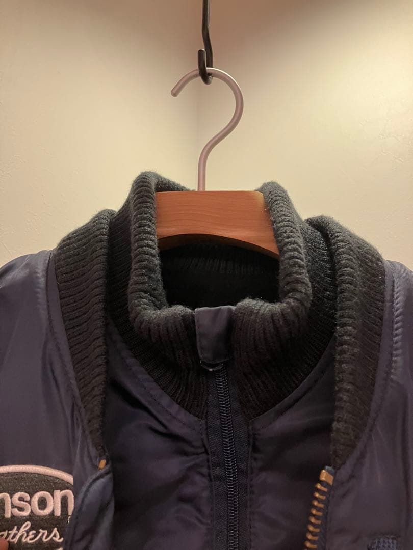 vanson ネイビー バイクジャケット　本物L