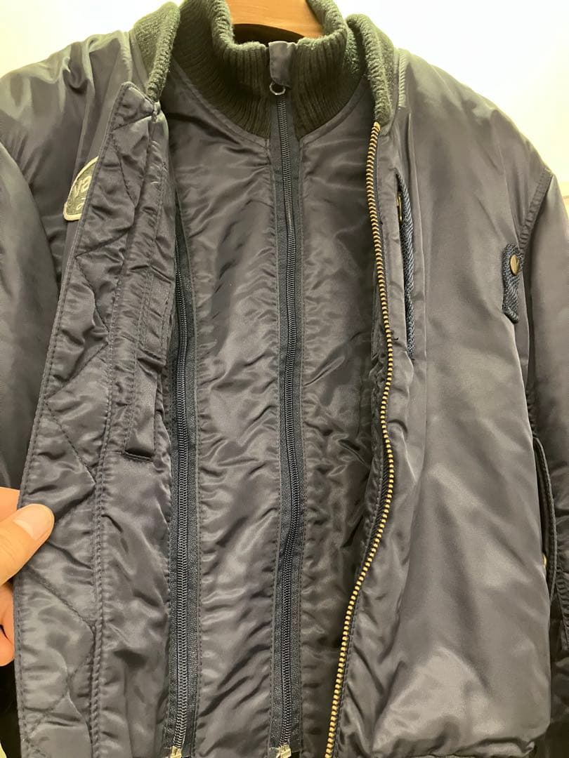 vanson ネイビー バイクジャケット　本物L