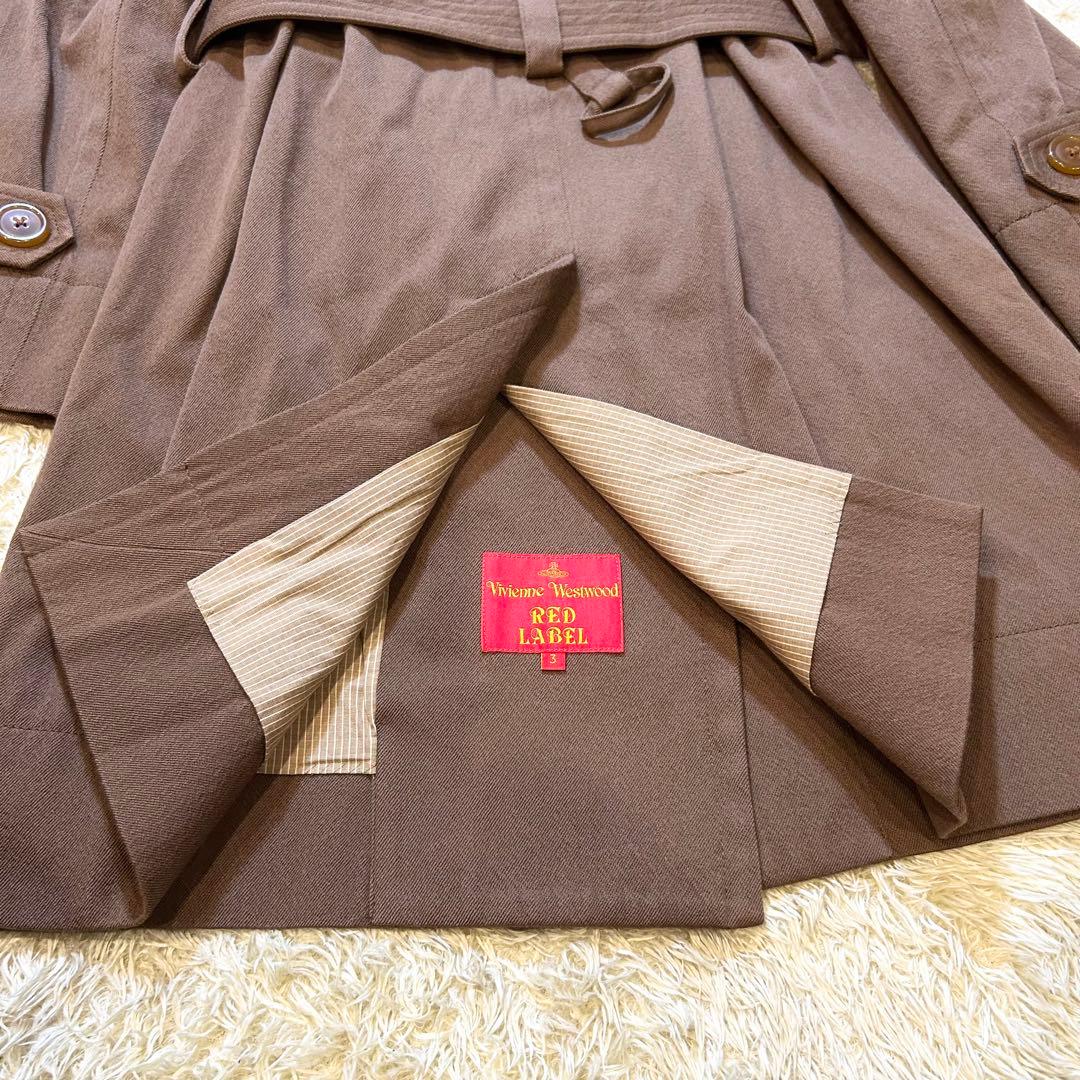 【超希少✨️ヴィヴィアンウエストウッド】 ウール ビック衿 トレンチコート L