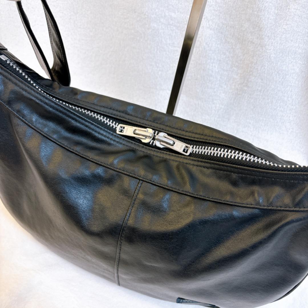 極美品✨PORTER フリースタイル ショルダーバッグ ブラック ハーフムーン