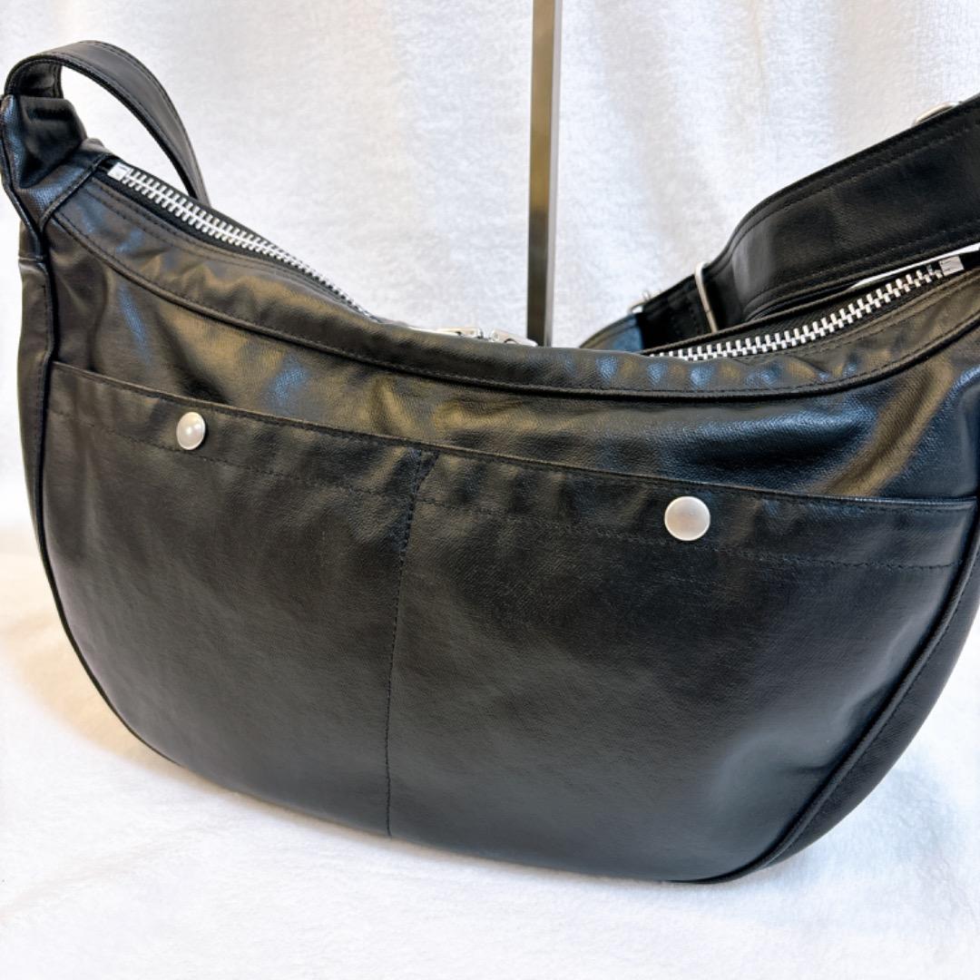 極美品✨PORTER フリースタイル ショルダーバッグ ブラック ハーフムーン