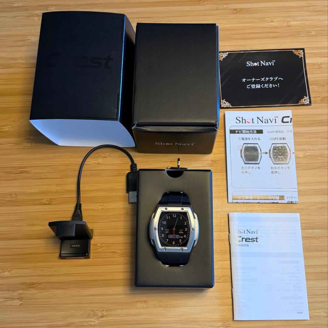 ほぼ新品 Shot Navi Crest GPSゴルフ時計