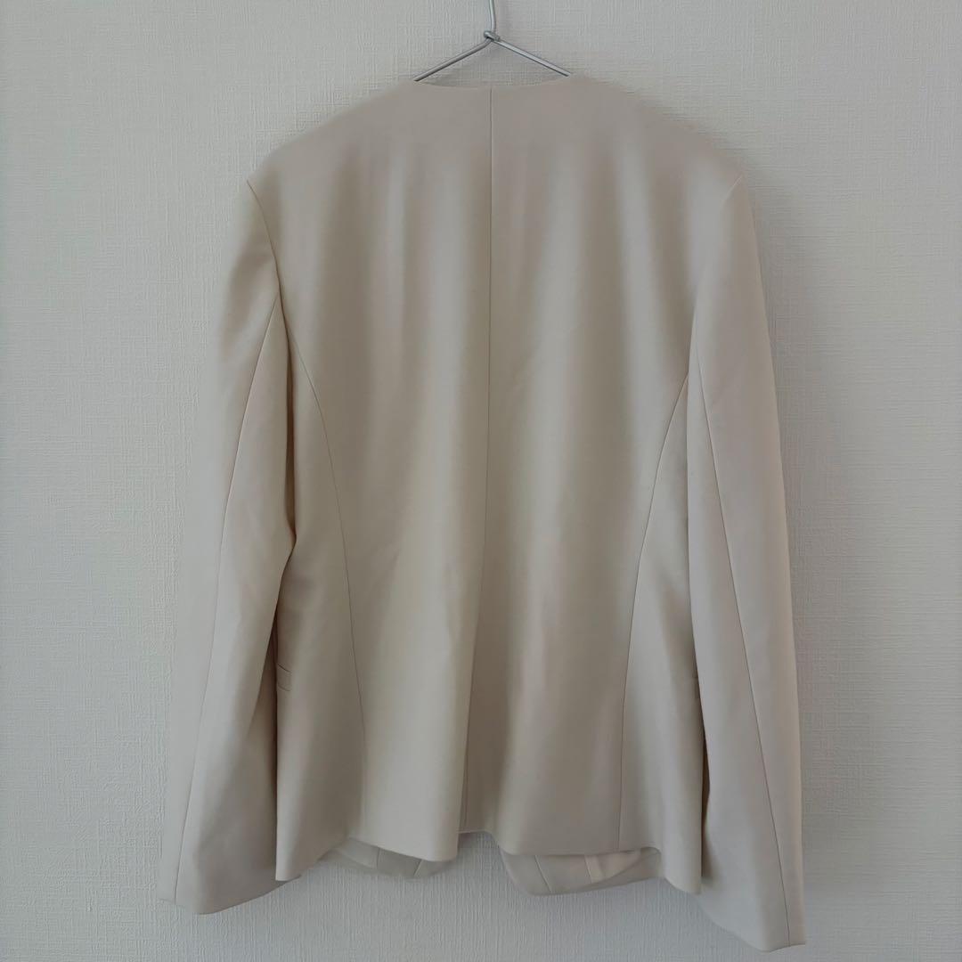 Ballsey ウールノーカラージャケット 36 オフホワイト