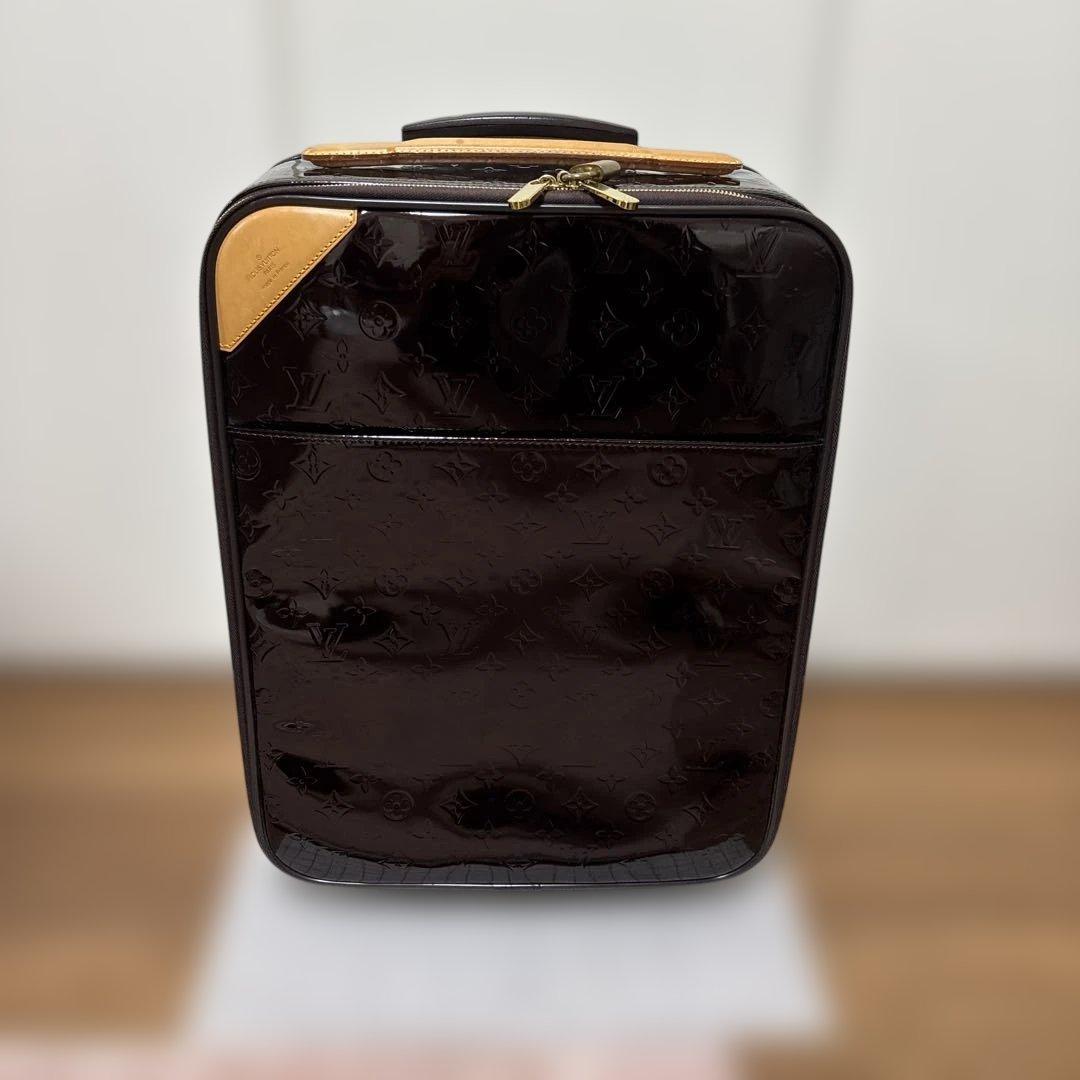 Louis Vuitton ヴェルニ パープル　ペガス45 キャリーケース