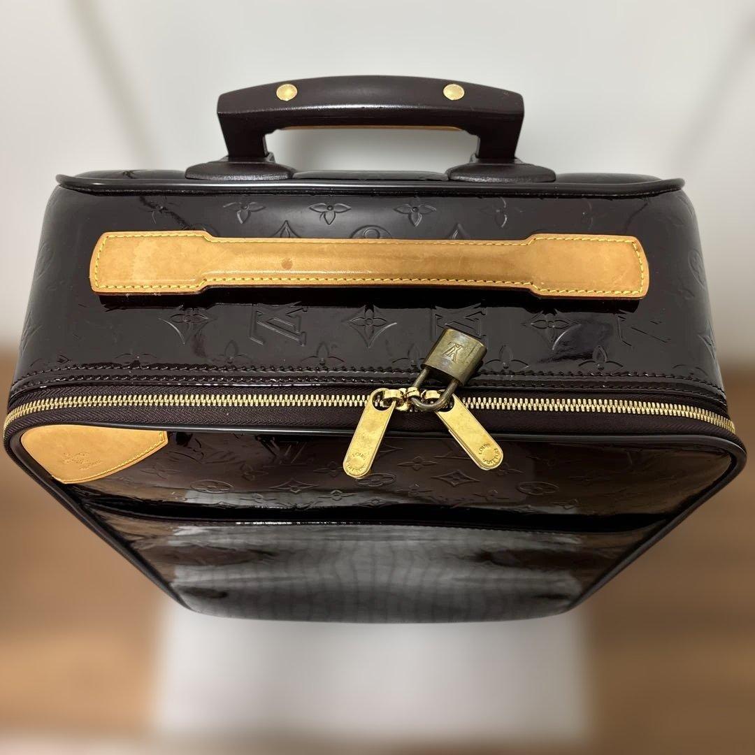 Louis Vuitton ヴェルニ パープル　ペガス45 キャリーケース