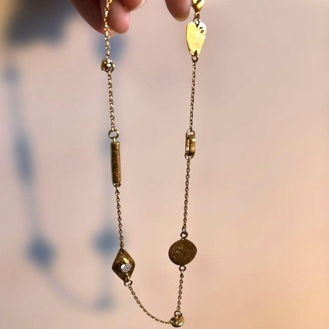 最終価格　セルジュトラヴァルネックレス　ゴールド アッシュペーフランス　プリュ