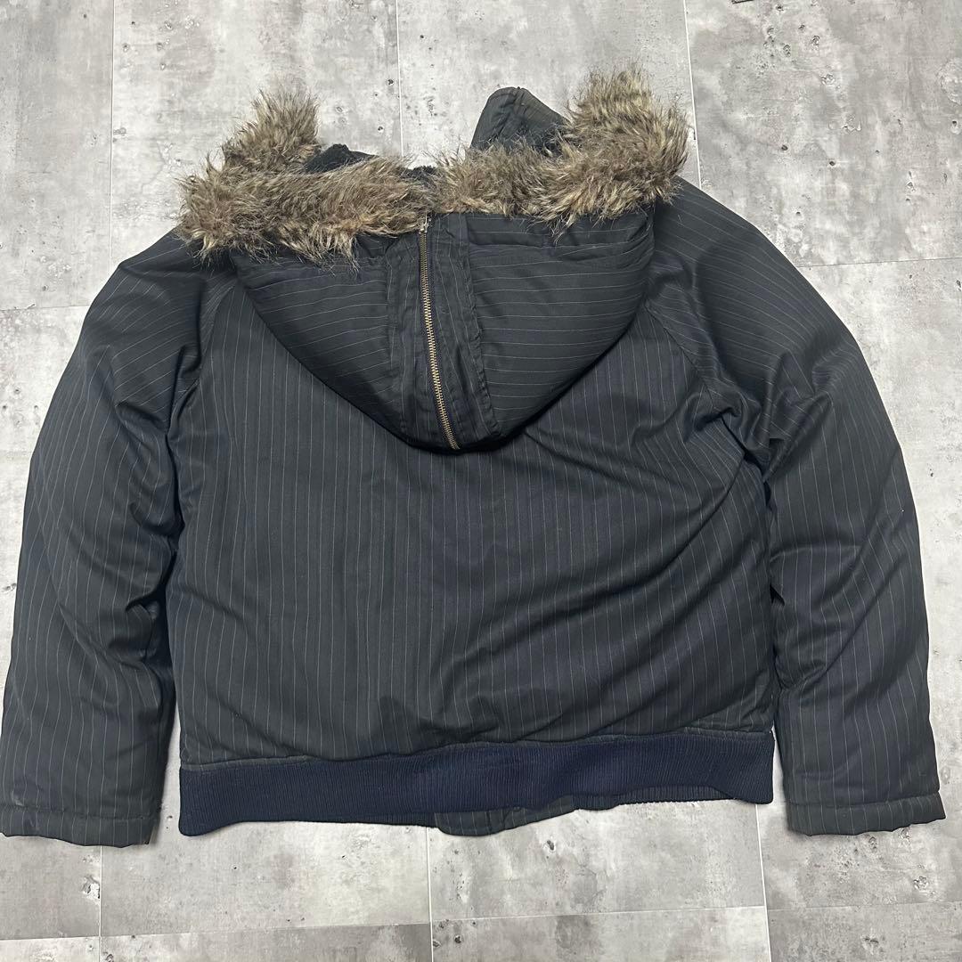 希少 GAP N-2B フライトジャケット ストライプ ダウンジャケット XL