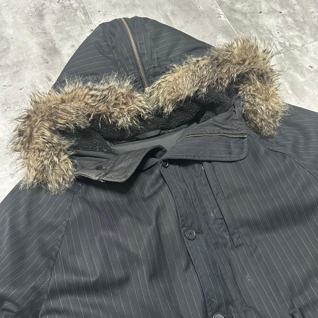 希少 GAP N-2B フライトジャケット ストライプ ダウンジャケット XL