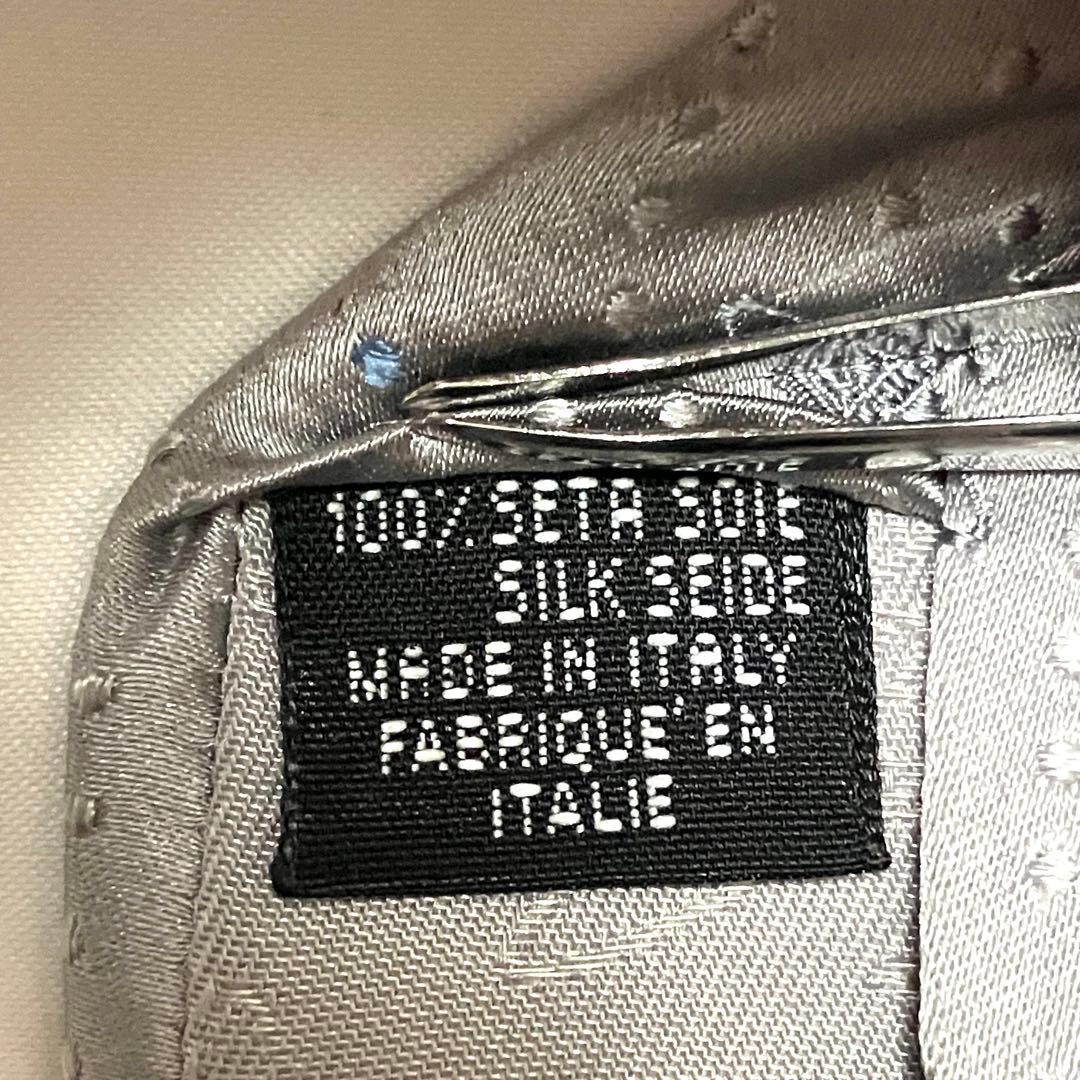 美品 ヴィヴィアン ウエストウッド ネクタイ オーブ シルバー系 ジャガード