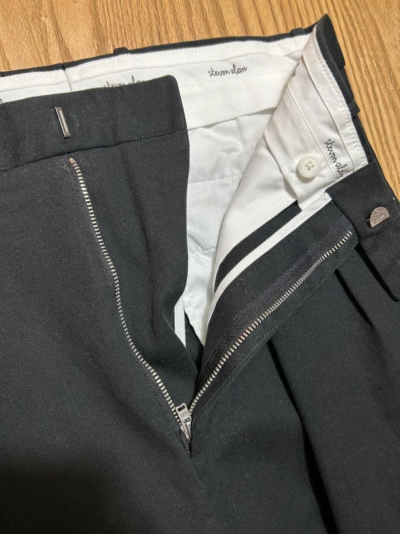 Steven Alan ドリル インツープリーツ ドレス トラウザーズ