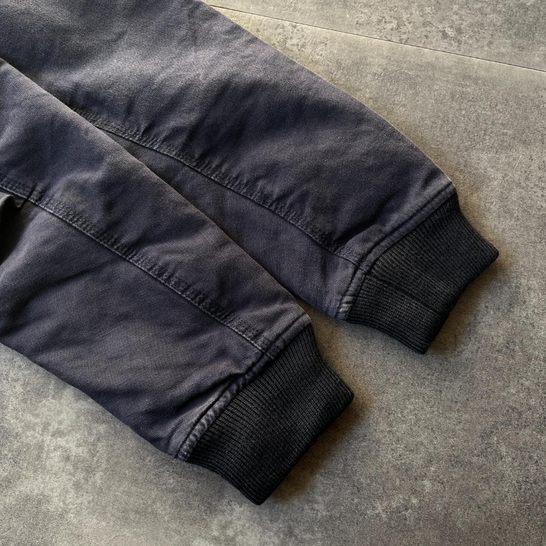 00s Carhartt フライトジャケット 無地 紺 M A693 ダック地