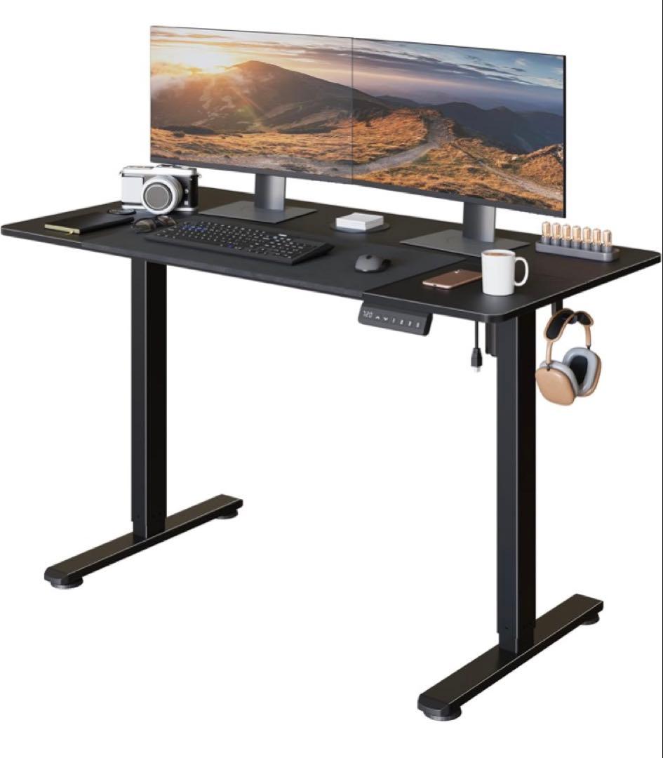 電動 オフィスワークテーブル スタンディングデスク 昇降式デスク 高さメモリー