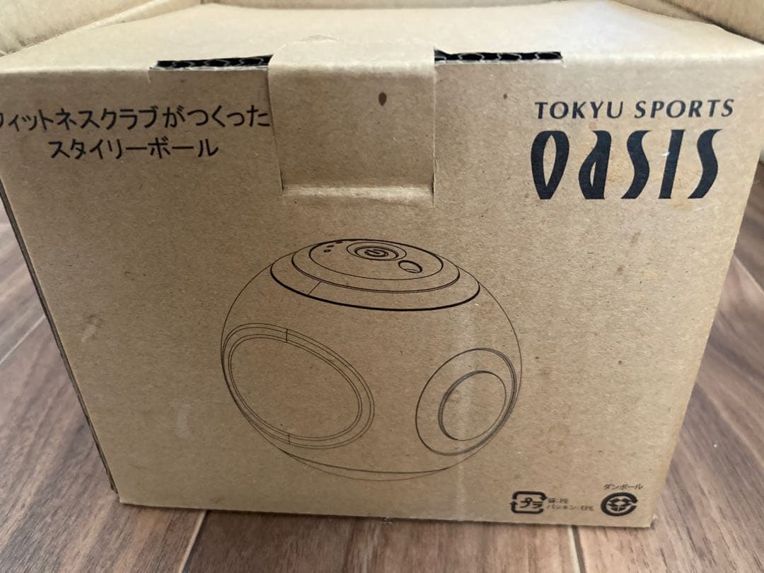 ほぼ新品　オアシス スタイリーボール青　下半身筋トレ充電式振動ボール　ダイエット