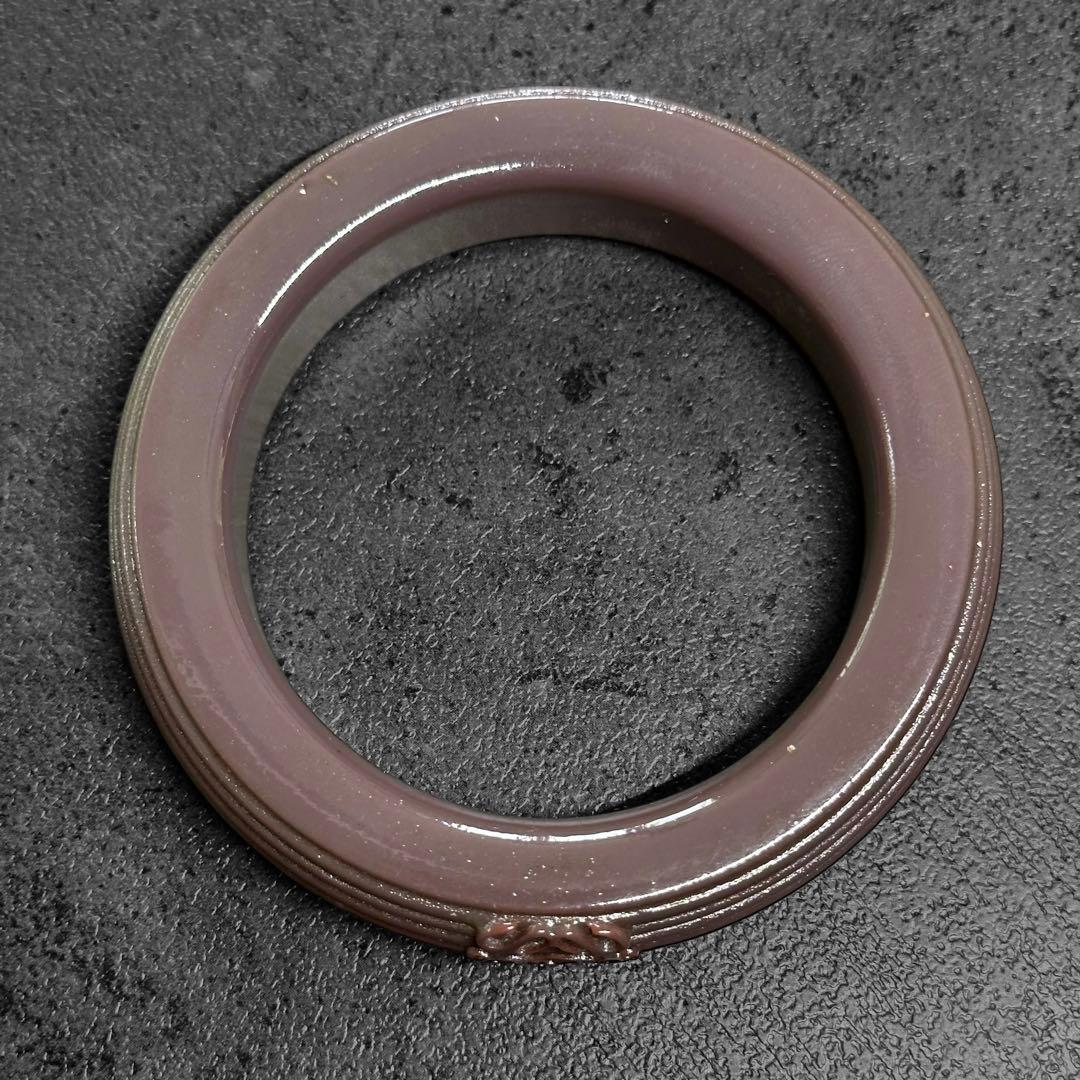 超希少✨LOEWE アナグラム　エンボス　バングル　アースカラー